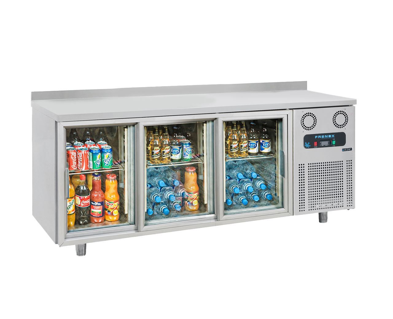 Horizontal Refrigerators with Sliding Glass Doors