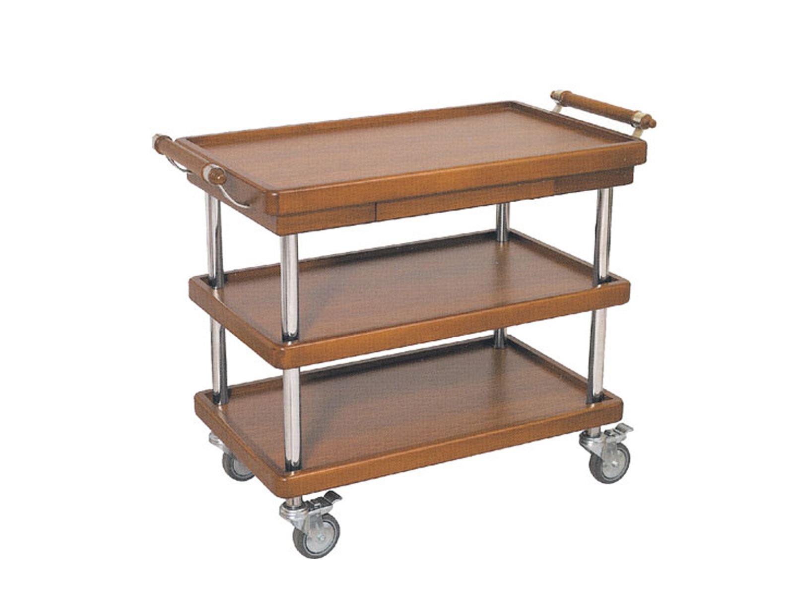 EM 128 Wooden Service Trolley