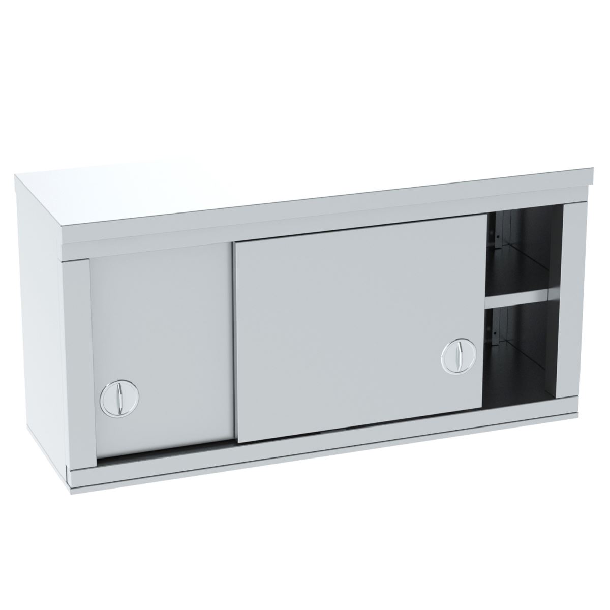 Wall Cupboard with Sliding Door and Intermediate Shelf