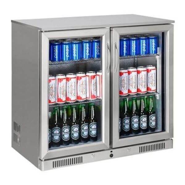Gtech SC-228F-S Basic Line Bar Type Bottle Cooler 2 Doors (Stainless)