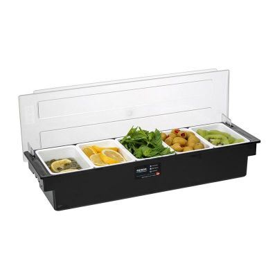 Bora Plastic Bar Container, 5 pieces, 49.5x15.7 cm