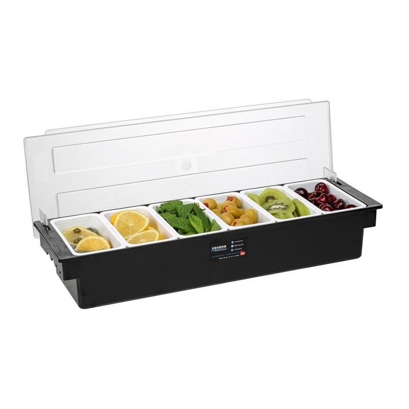 Bora Plastic Bar Container, 6 Pieces, 49.5x15.7 cm