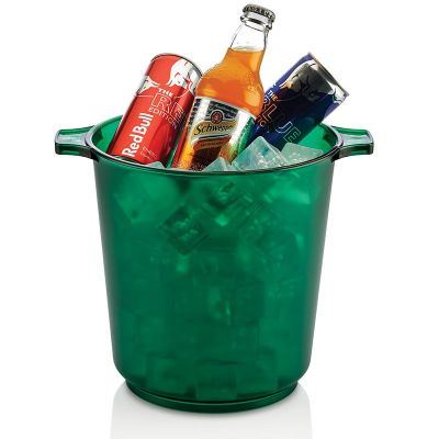 Biradlı Acrylic Bottle Bucket, 28x23x23 cm, Green