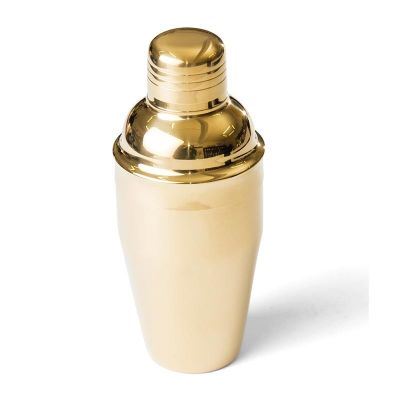 Biradli Steel Cocktail Shaker, 350 ml, Gold