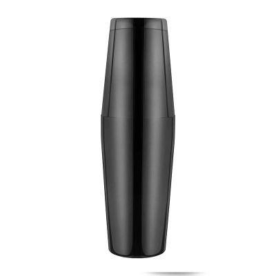 Biradlı Stainless Steel Boston Shaker, 550-750 cl, Black
