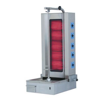 Atalay Rotary Bottom Motorized Moving Doner Machine, 5 Radians, Natural Gas