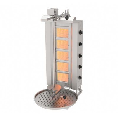 Atalay Top Motor Doner Machine, 5 Burners, Natural Gas