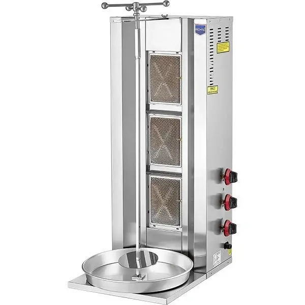 D06 3 Radiant Gas (CE) Doner Kebab Grill
