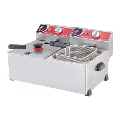 SilverInox Deep Fryer, 5+5 L, Electric