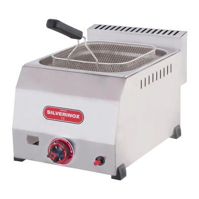 SilverInox Deep Fryer, 5 L, Natural Gas