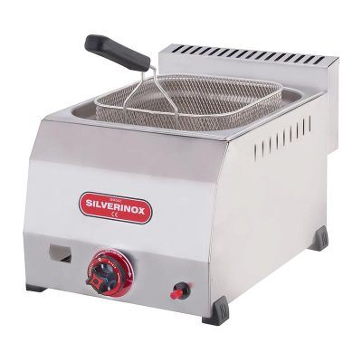 SilverInox Deep Fryer, 8 L, Natural Gas
