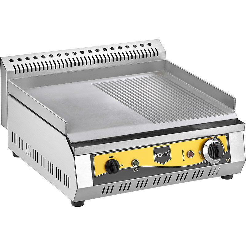 50 cm Plate Semi-Corrugated Grill Electric