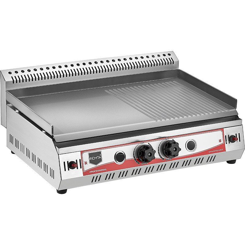 70 cm Plate Semi Ribbed Grill Gas CE