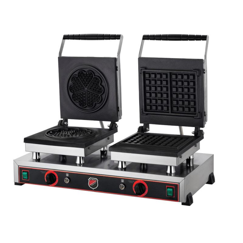 Double Flower + Square Waffle Machine