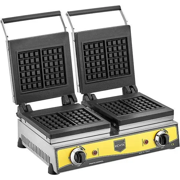 W14 Double Square Model Waffle Machine Electric