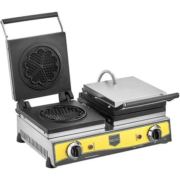 W15 Double Flower Model Waffle Machine Electric 21 cm Diameter