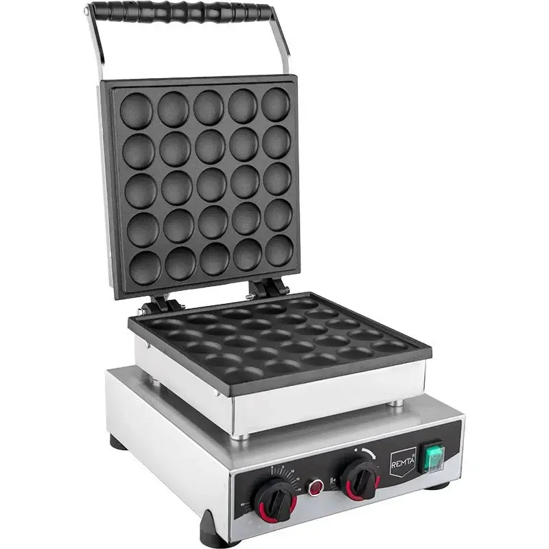 W22 Round Bubble Pancake Machine Electric with Lid