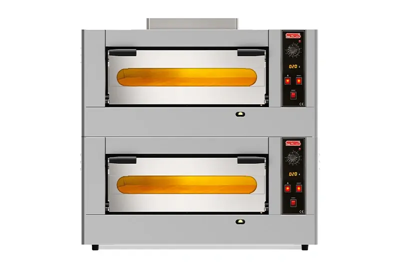 Double Deck Pizza Ovens With Gas