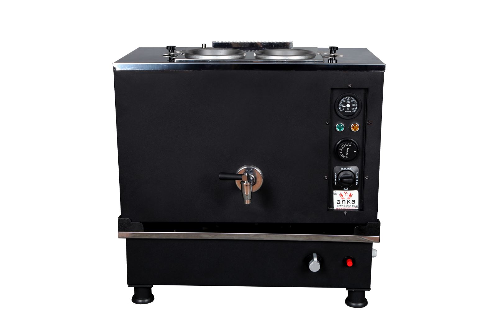 ANKA 2 Demlikli Black Pro Kompakt Otomatik Çay Kazanı 20 Lt.
