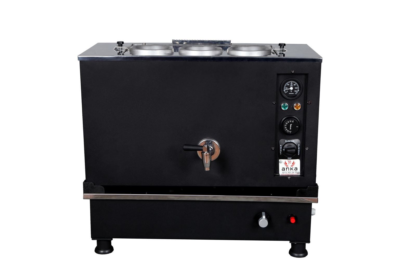 ANKA 3 Demlikli Black Pro Kompakt Otomatik Çay Kazanı  30 Lt.