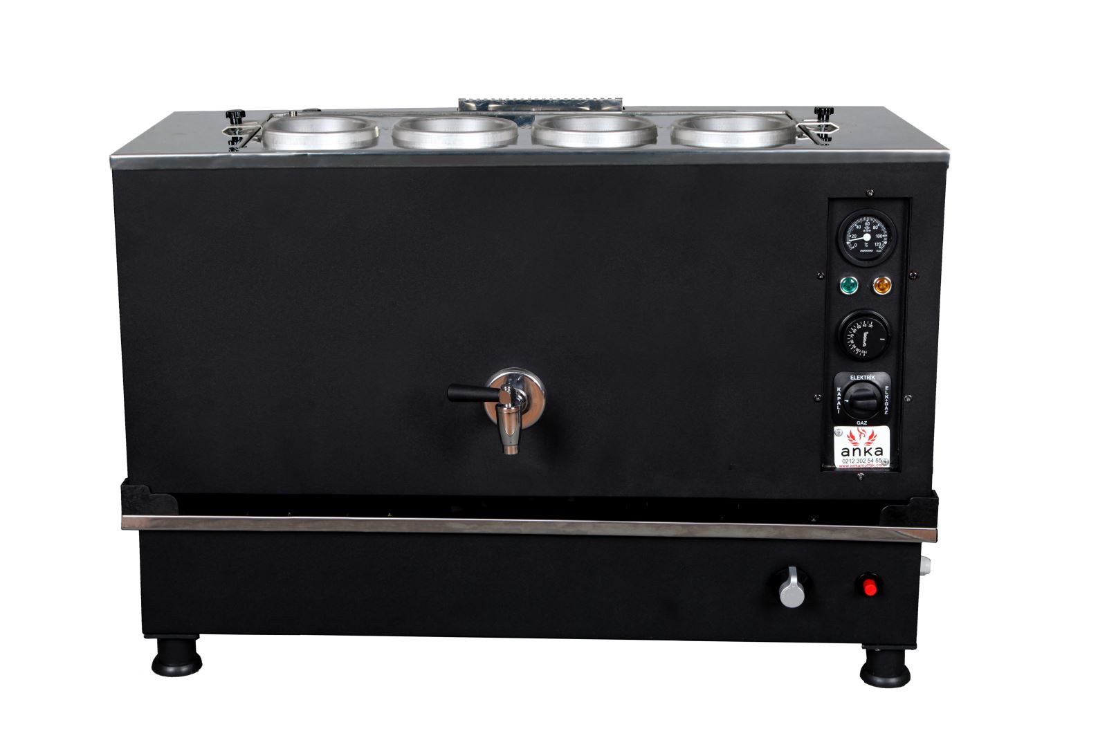 ANKA 4 Demlikli Black Pro Kompakt Otomatik Çay Kazanı 40 Lt.