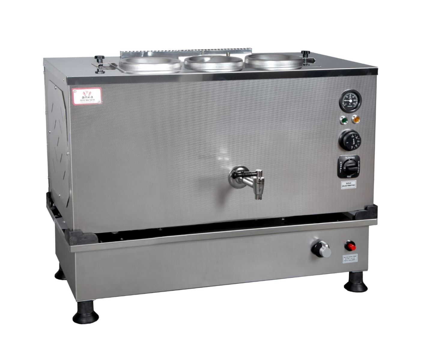 ANKA 3 Demlikli Inox Pro Kompakt Otomatik Çay Kazanı 30 Lt.