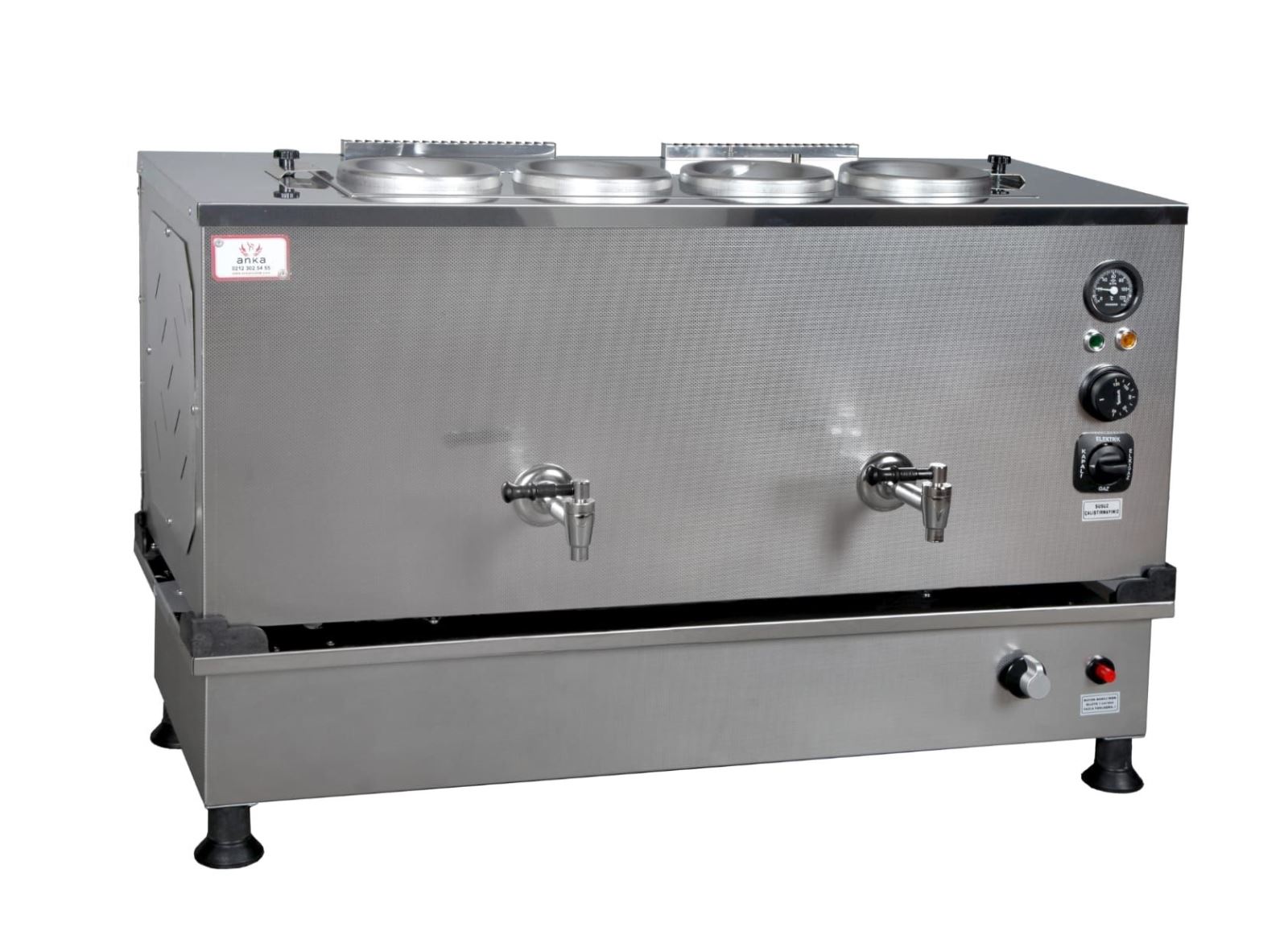 ANKA 4 Demlikli Inox Pro Kompakt Otomatik Çay Kazanı 40 Lt.