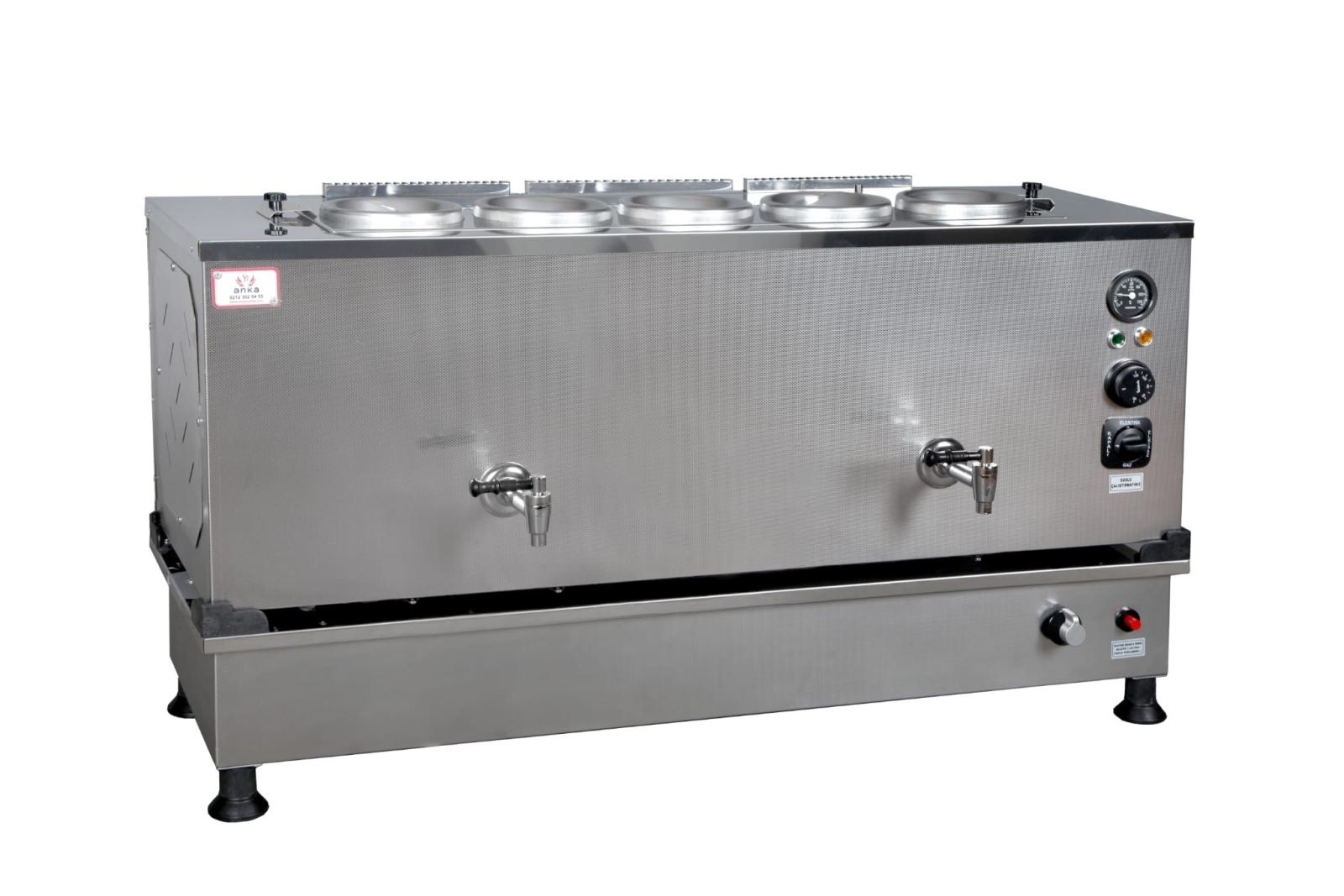 ANKA 5 Demlikli Inox Pro Kompakt Otomatik Çay Kazanı 50 Lt.