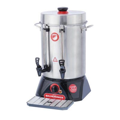 SilverInox Eko Seri Çay Makinesi, Metal Musluklu, 120 Bardak Kapasiteli, 12 L