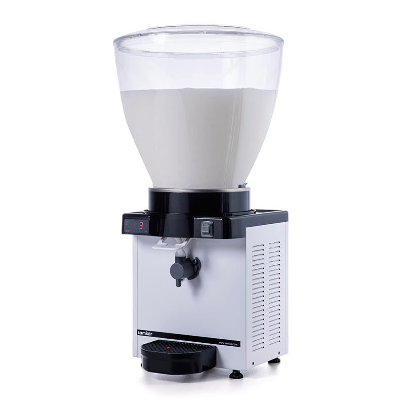 Samixir KAM40 Foamy Ayran Dispenser, 40 L, Digital, Panoramic, White