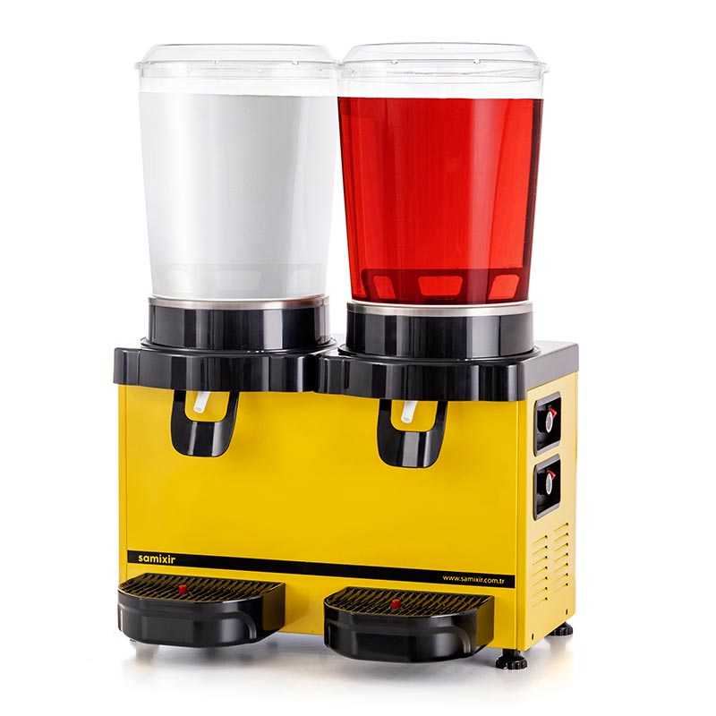 Samixir M10 Twin Cold Drink Dispenser, 10 L+10 L, Panoramic