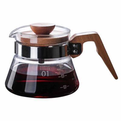 Coffee Jug Wooden Handle - 400 ML (VCWN-40)