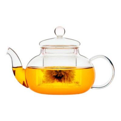 Glass Teapot 400 ML - Steel Strainer (CD-400C)