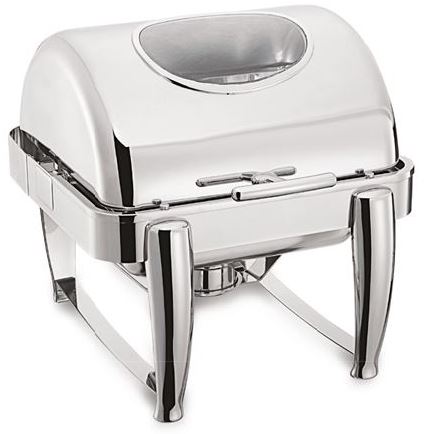GN 2/3 Roll Top With Glass Lid