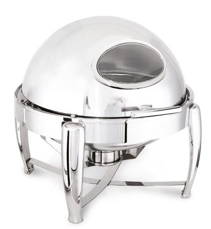 Round Roll Top With Glass Lid