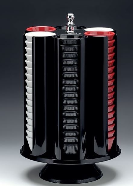 Polycarbonate Tea And Coffee Cup Stand Rotary