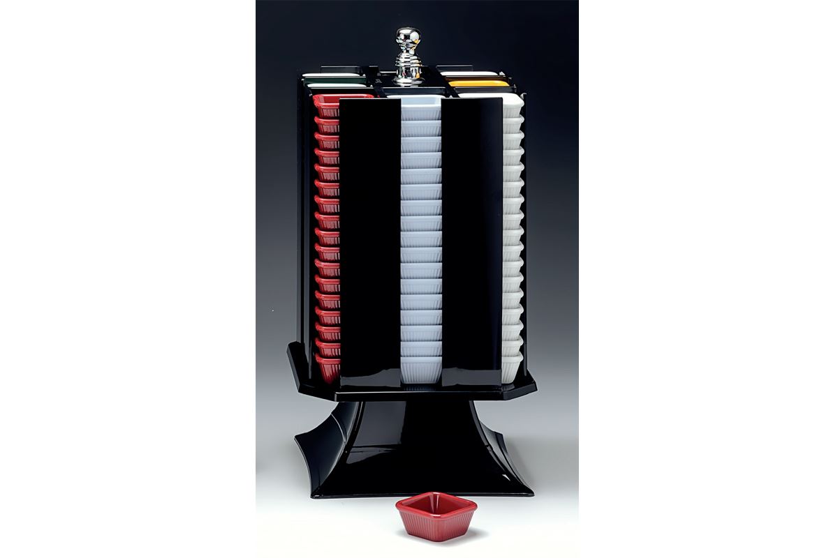 Polycarbonate Rotary Stand For Sauce and Jam