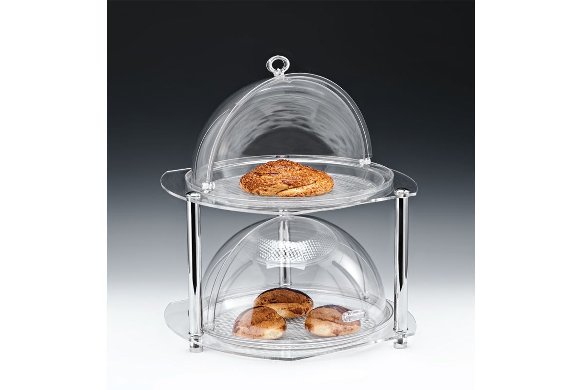 Display Stand With Polycarbonate Bell Jar / Small