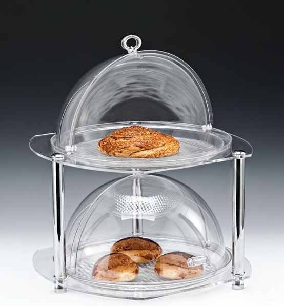 Display Stand With Polycarbonate Bell Jar / Small