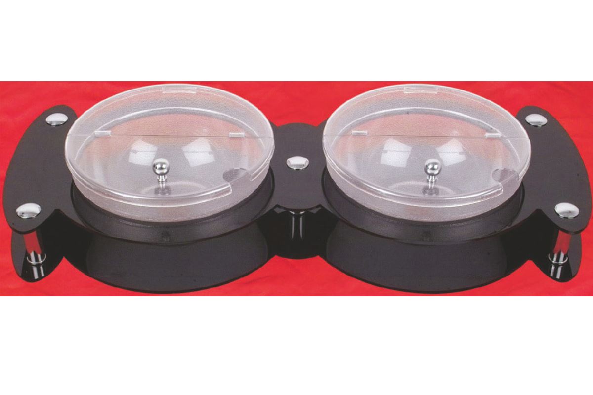 Display Stand With Polycarbonate Bowl / 23 cm