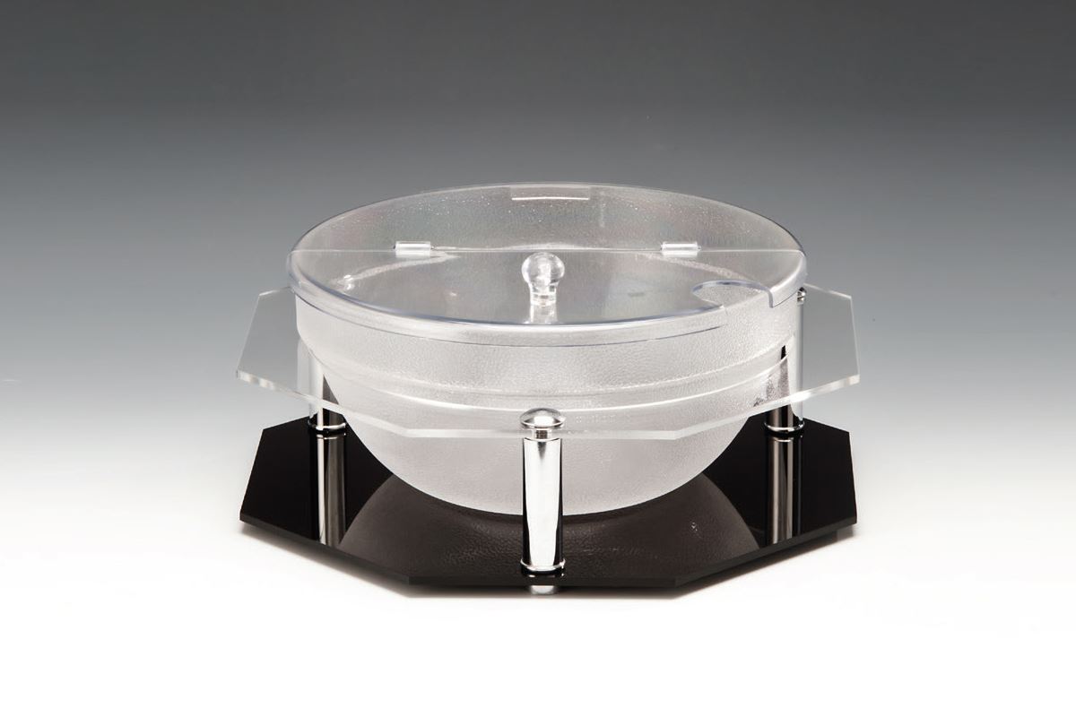 Display Stand With Polycarbonate Bowl / 29 cm