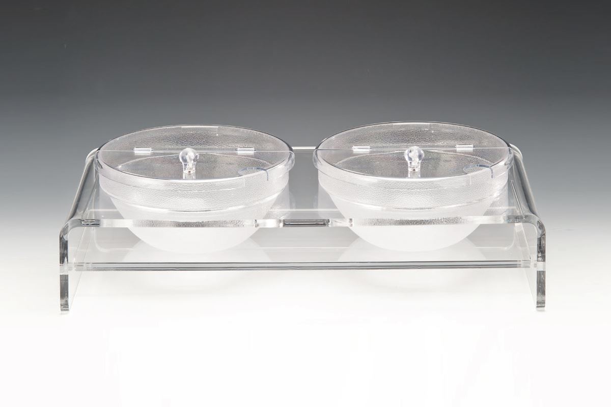 Display Stand With Polycarbonate Bowl