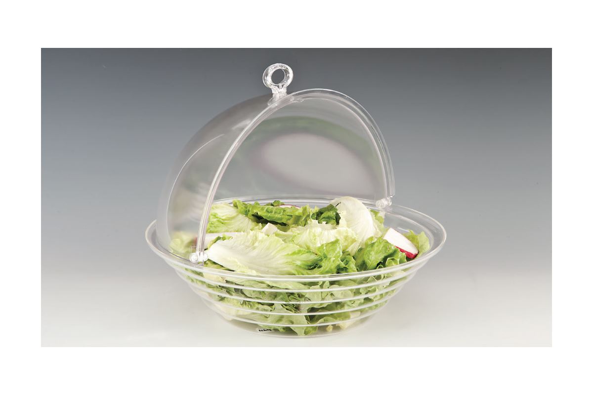 Polycarbonate Rolltop Bell Jar With Lid-41 cm