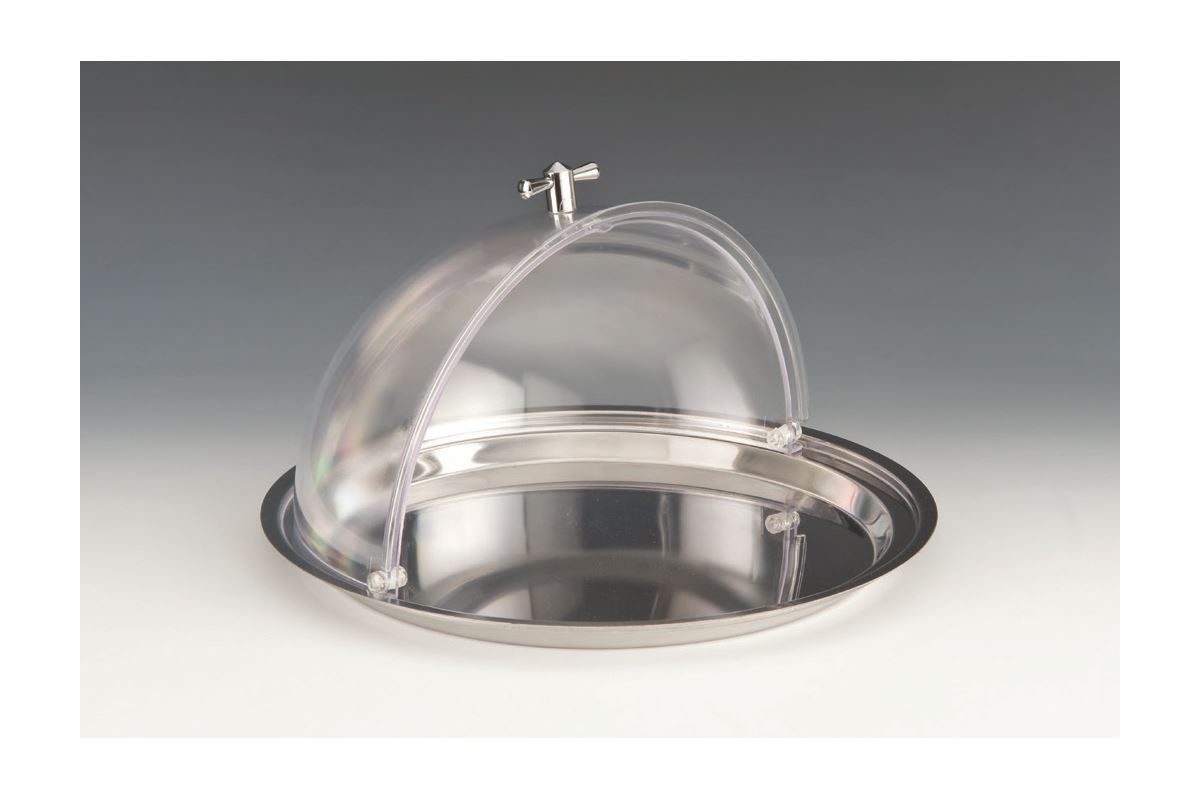 Polycarbonate Rolltop Lıd Bell Jar / Small 18/10