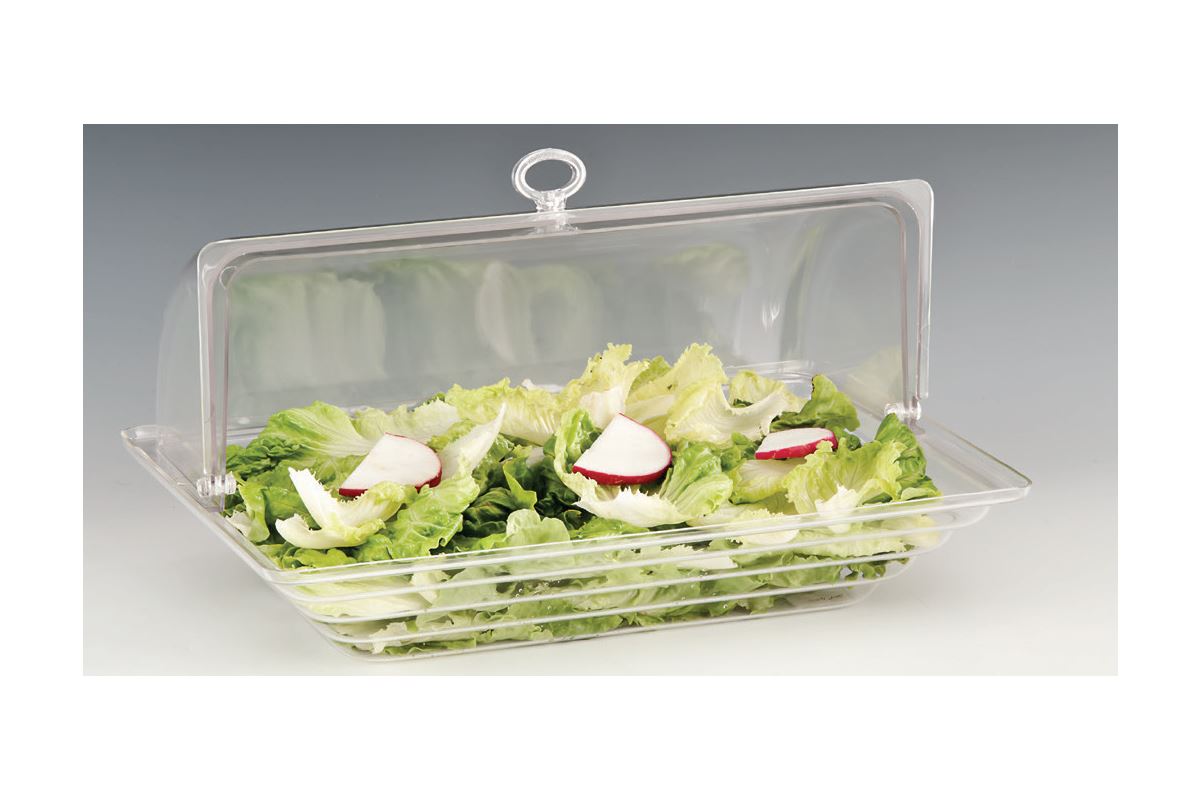 Polycarbonate Rolltop Bell Jar With Lid