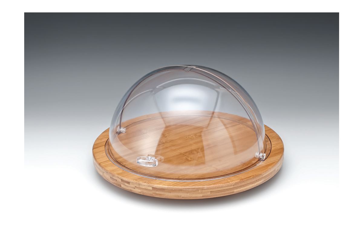 Polycarbonate Rolltop Bell Jar With Lid