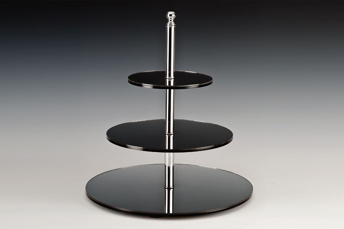 Display Stand With Mirror / Round