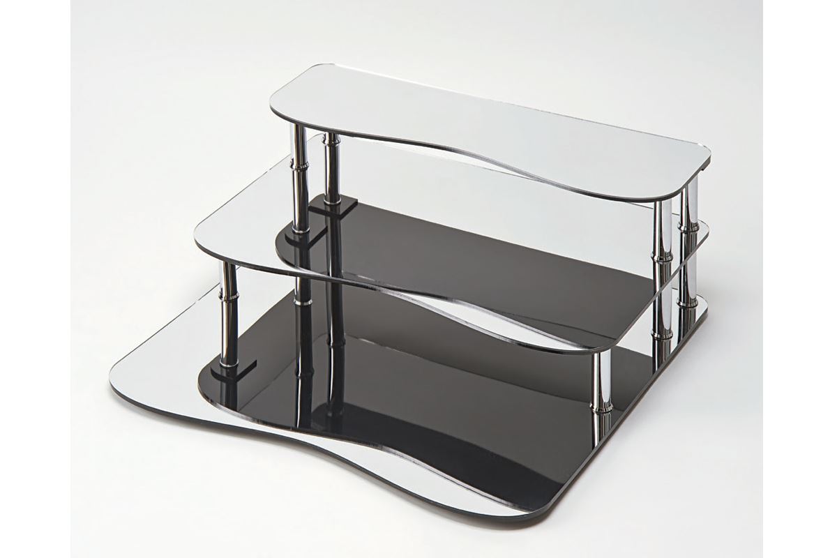 Display Stand With Mirror