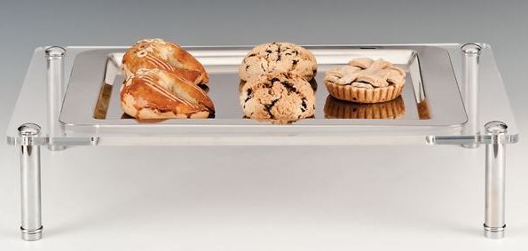 Display Stand With Steel Tray 18/10