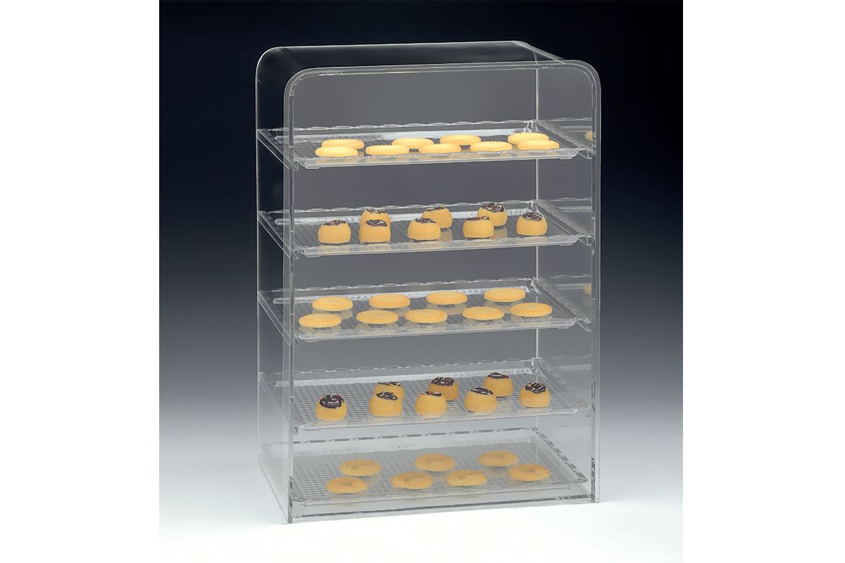 Display Stand With Polycarbonate Tray